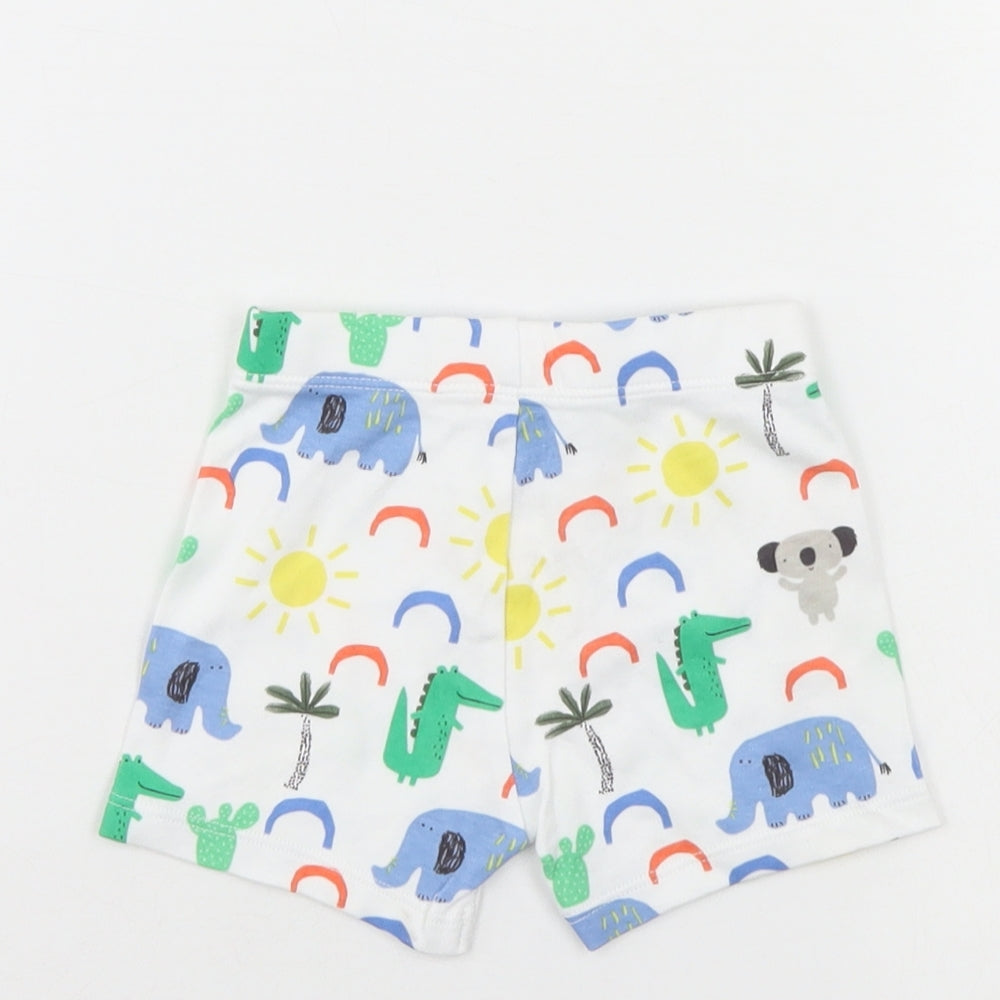 F&F Baby Multicoloured Animal Print  Cropped Leggings Size 3-6 Months  - shorts