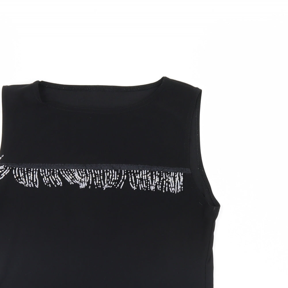Preworn Womens Black   Basic Tank Size L