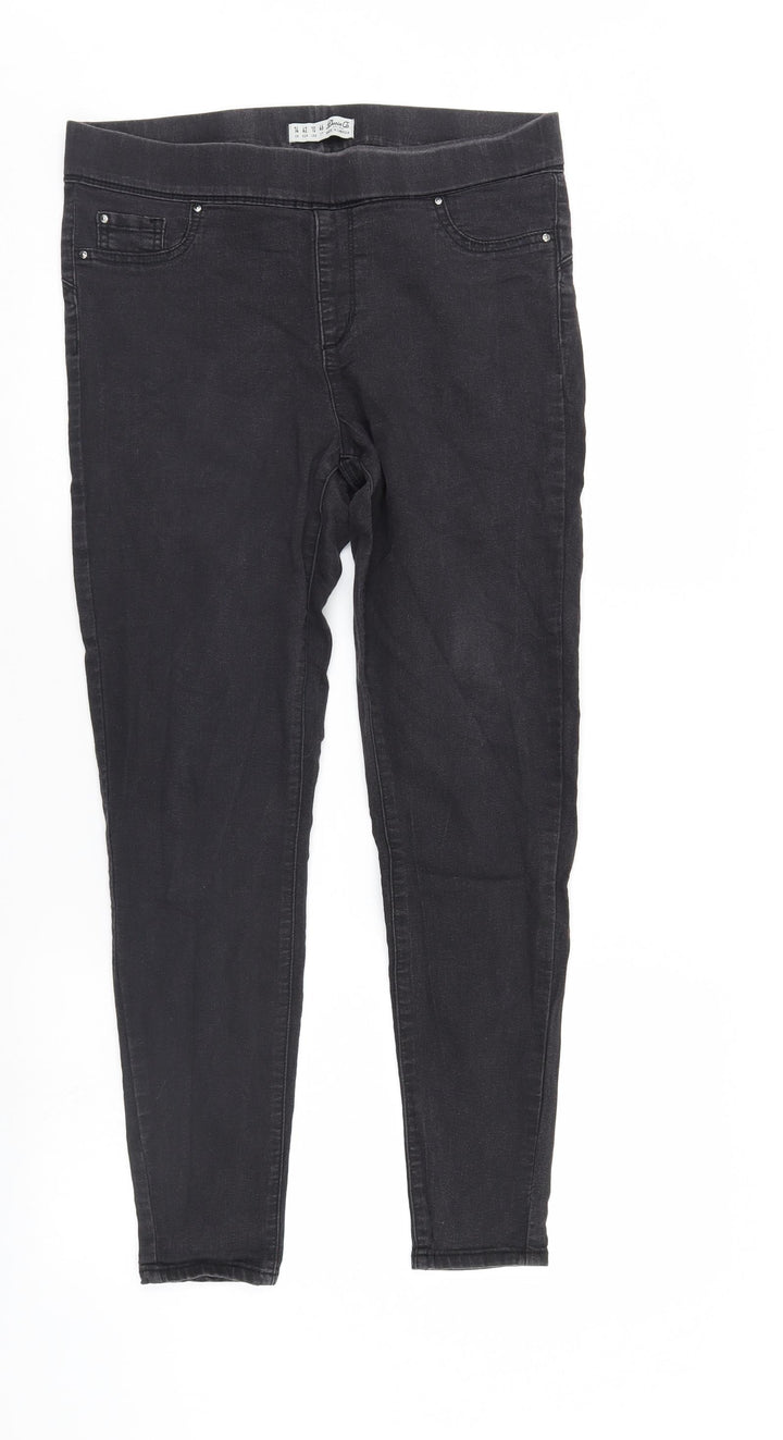 Denim & Co. Womens Black Denim Jegging Jeans Size 41 in L28 in