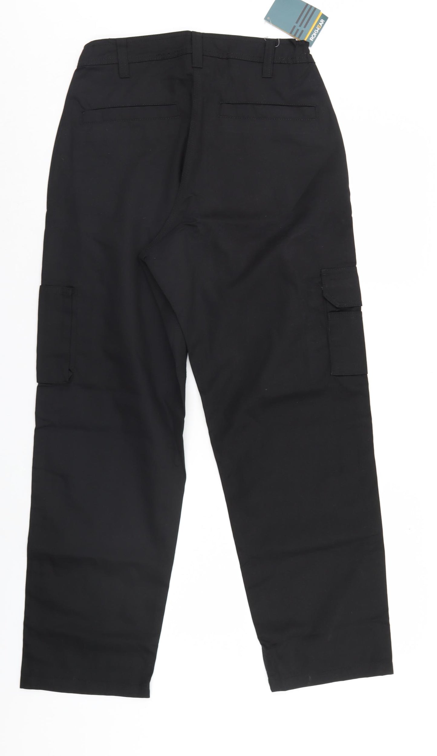 Rokwear Womens Black   Cargo Trousers Size 10 L29 in