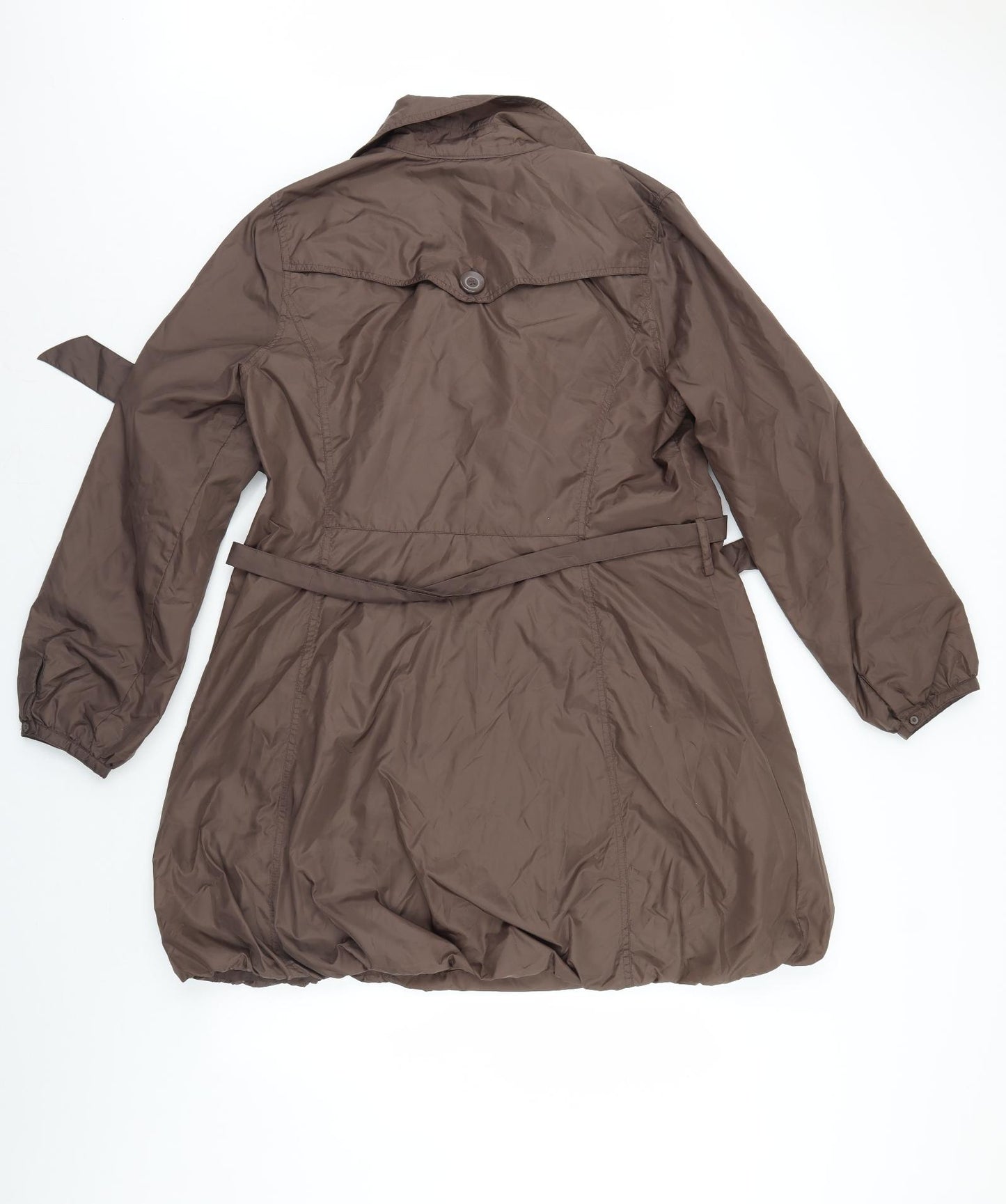 Red Herring Womens Brown   Trench Coat Coat Size 16