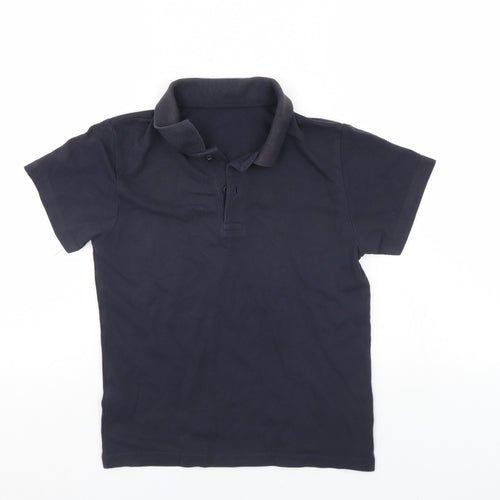 TU Boys Black   Basic Polo Size 9 Years  - school