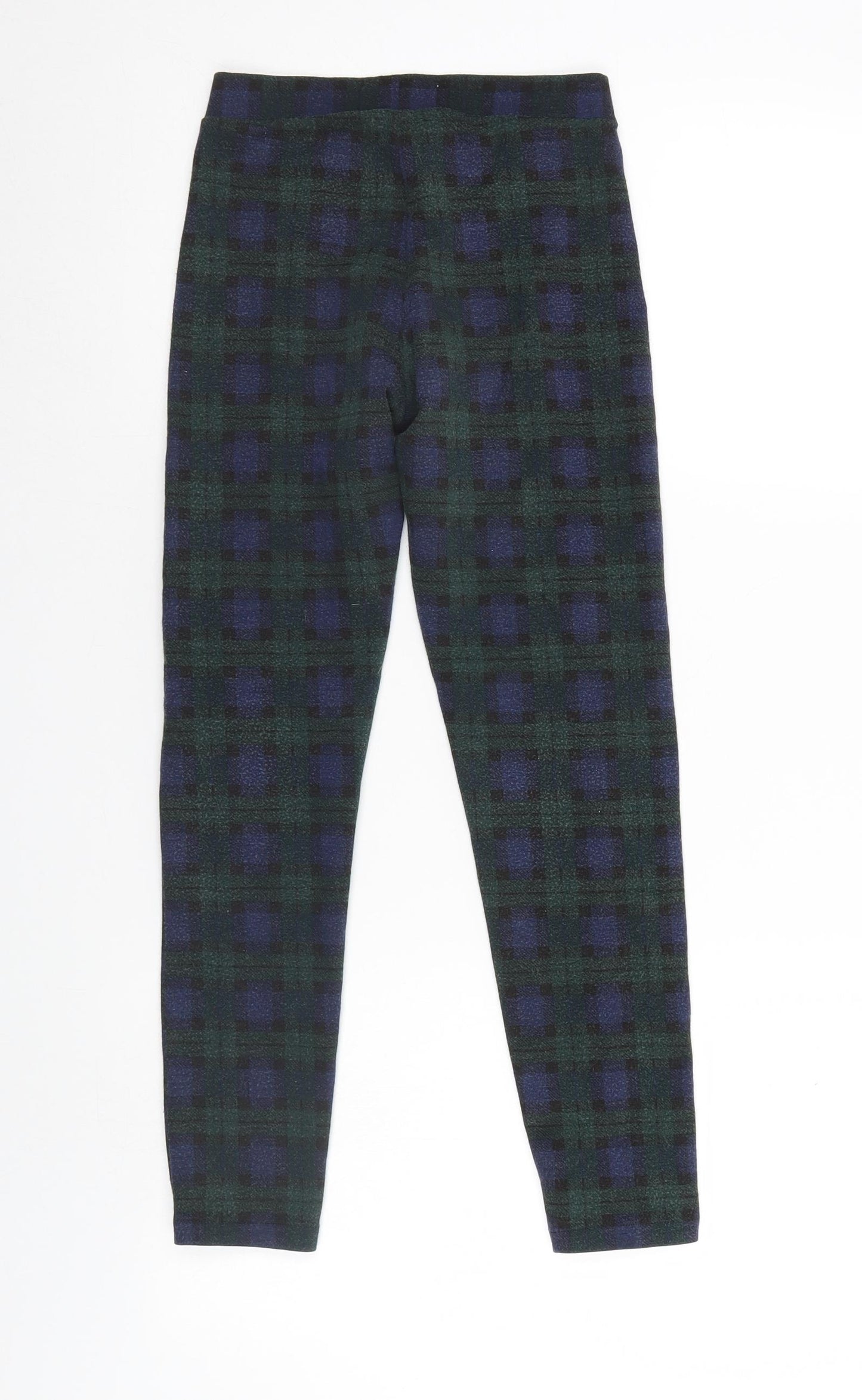Zara Girls Multicoloured Check  Jegging Trousers Size 11-12 Years