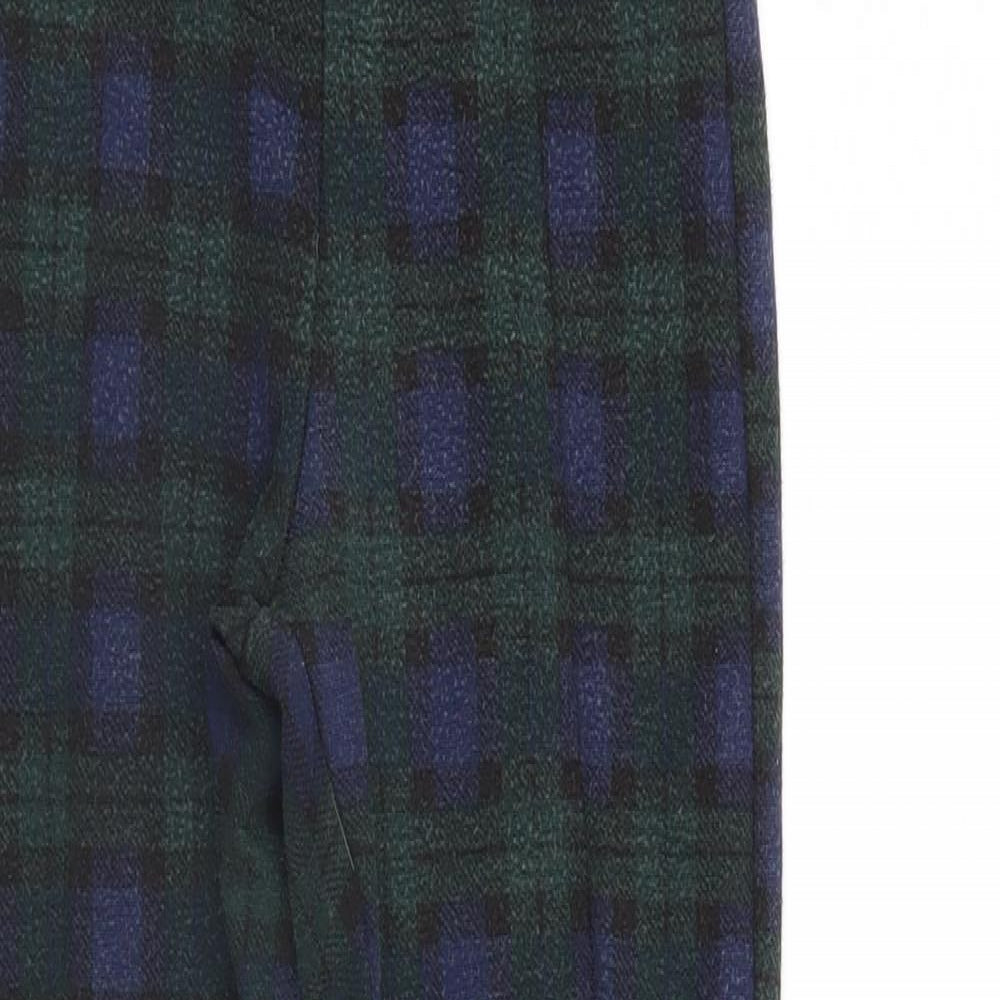 Zara Girls Multicoloured Check  Jegging Trousers Size 11-12 Years