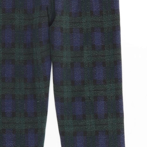 Zara Girls Multicoloured Check  Jegging Trousers Size 11-12 Years