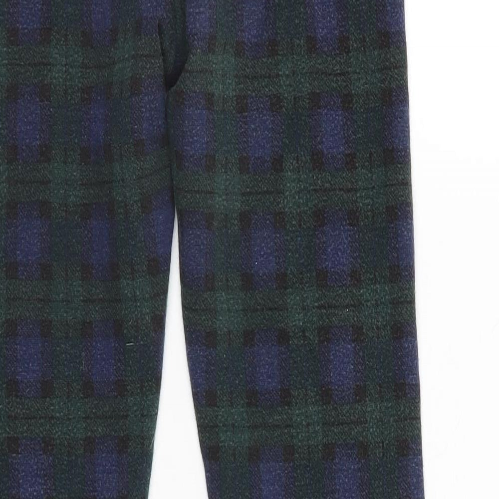Zara Girls Multicoloured Check  Jegging Trousers Size 11-12 Years