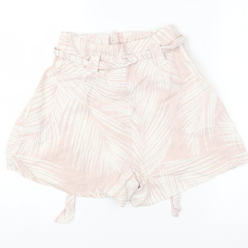 New Look Womens Pink Floral  Cargo Shorts Size 6