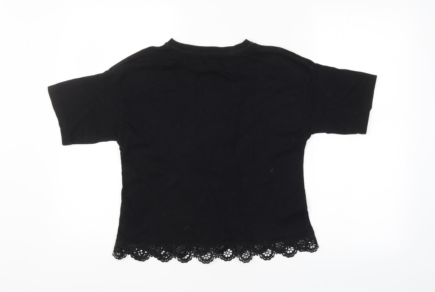 River Island Girls Black   Basic T-Shirt Size 11-12 Years