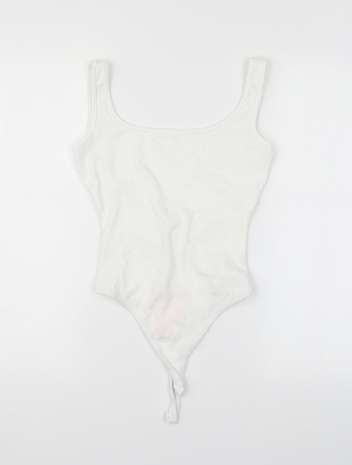 Missguided Womens White   Unitard One-Piece Size 6