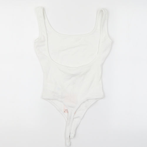 Missguided Womens White   Unitard One-Piece Size 6