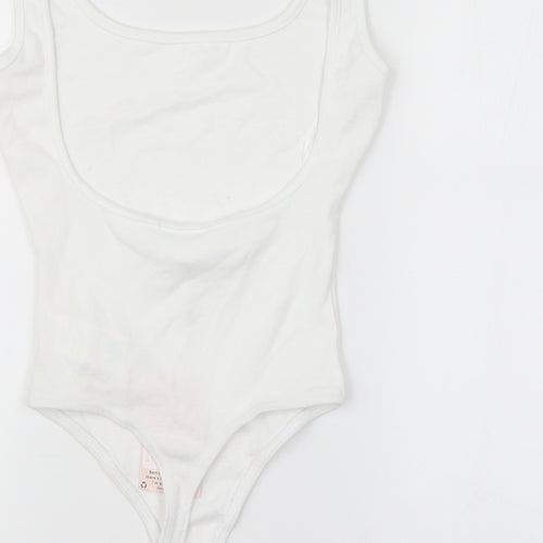 Missguided Womens White   Unitard One-Piece Size 6