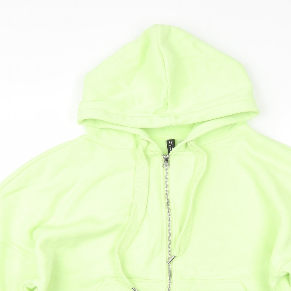 H&M Mens Green   Full Zip Hoodie Size XS