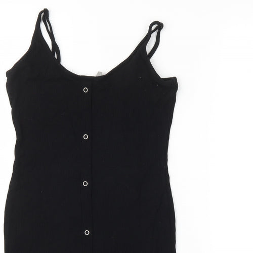 ASOS Womens Black   Basic Button-Up Size 8