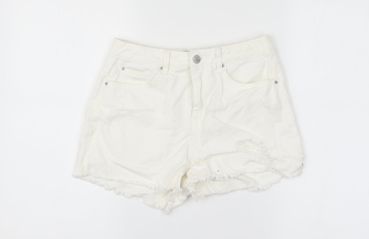 New Look Girls White   Cut-Off Shorts Size 13 Years