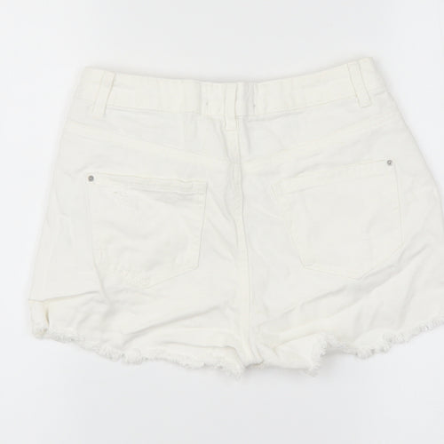 New Look Girls White   Cut-Off Shorts Size 13 Years