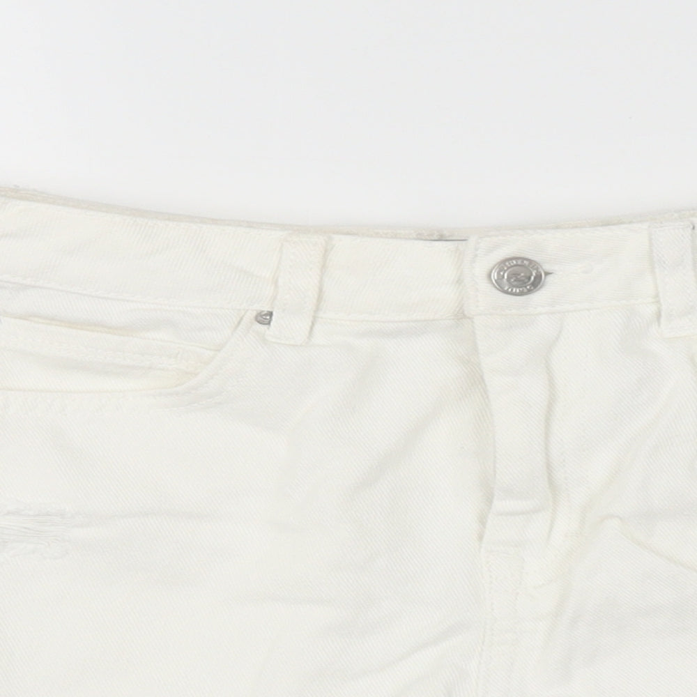 New Look Girls White   Cut-Off Shorts Size 13 Years