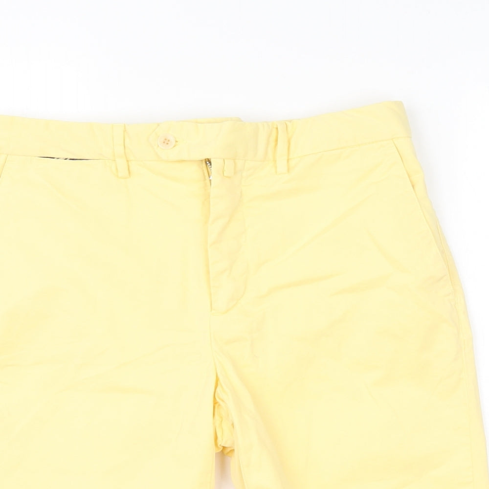 Hackett London Mens Yellow   Chino Shorts Size 30