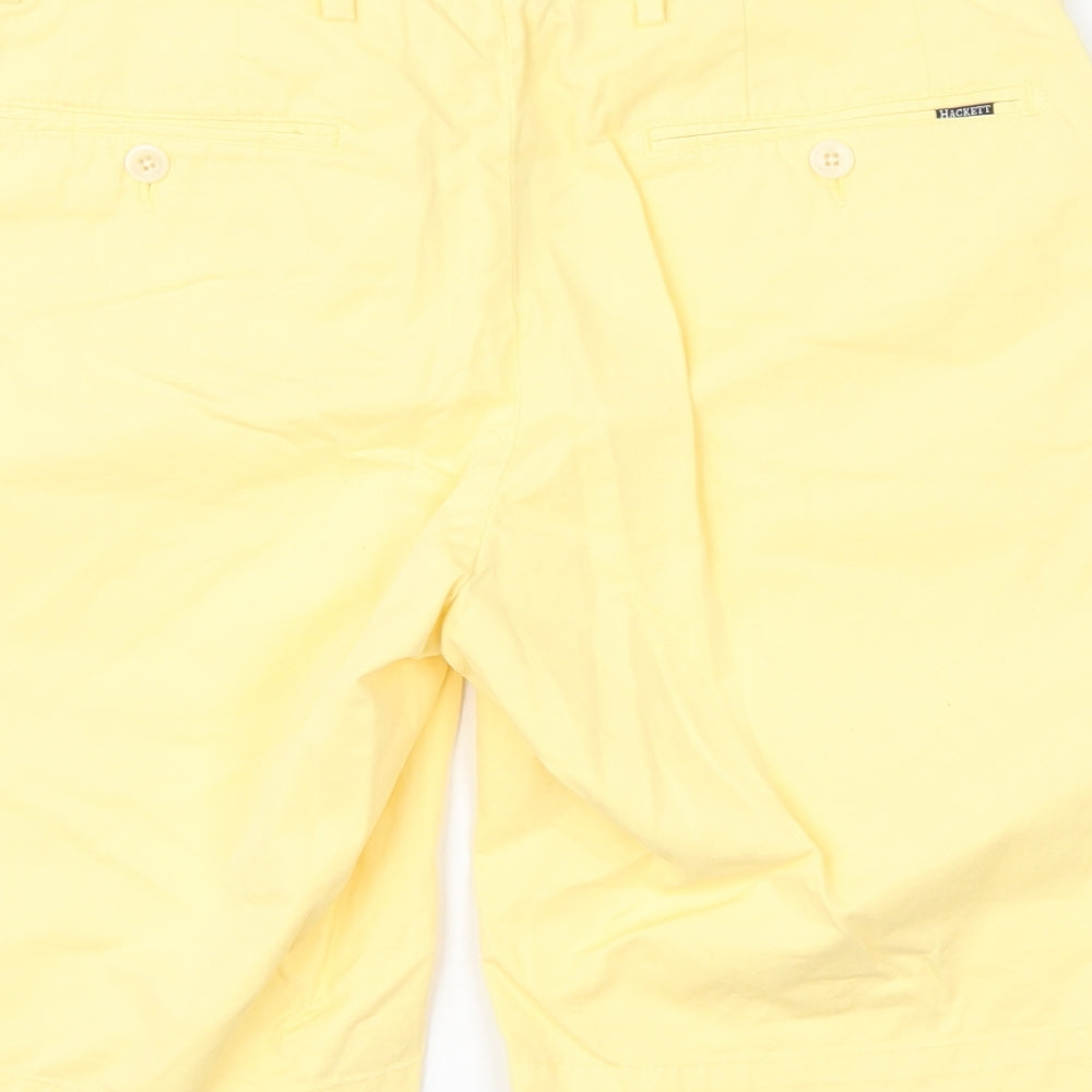 Hackett London Mens Yellow   Chino Shorts Size 30