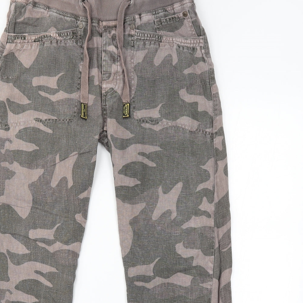 NEXT Mens Purple Camouflage  Cargo Trousers Size 30 L30 in
