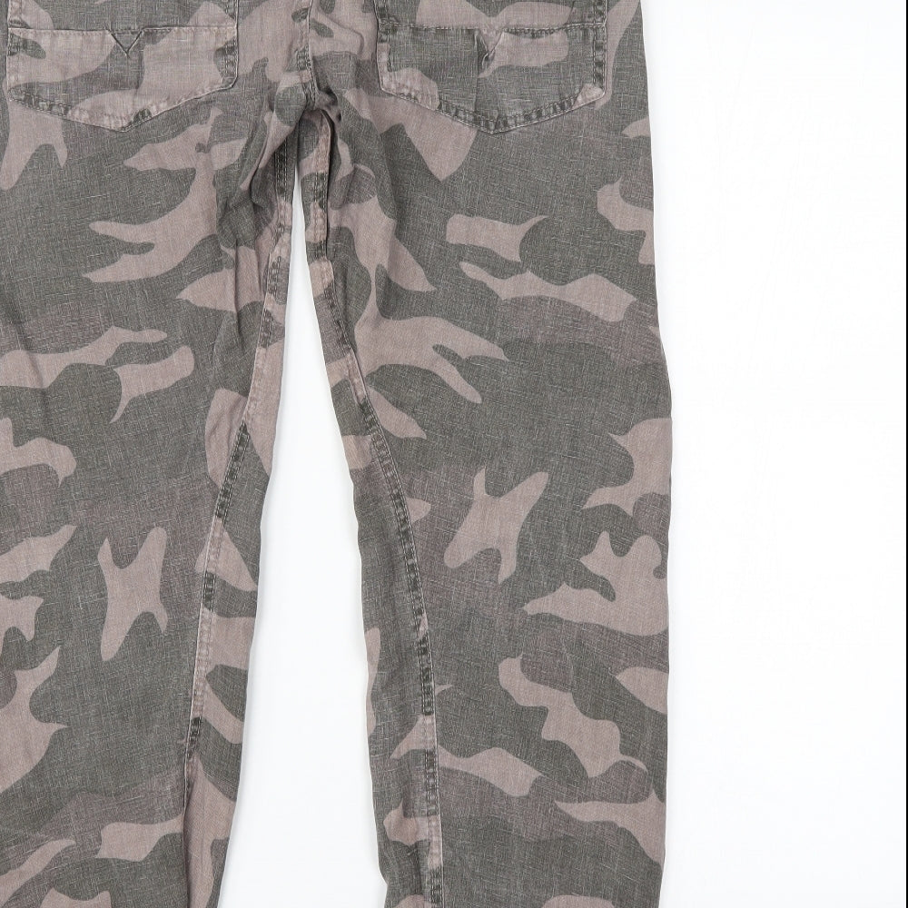 NEXT Mens Purple Camouflage  Cargo Trousers Size 30 L30 in
