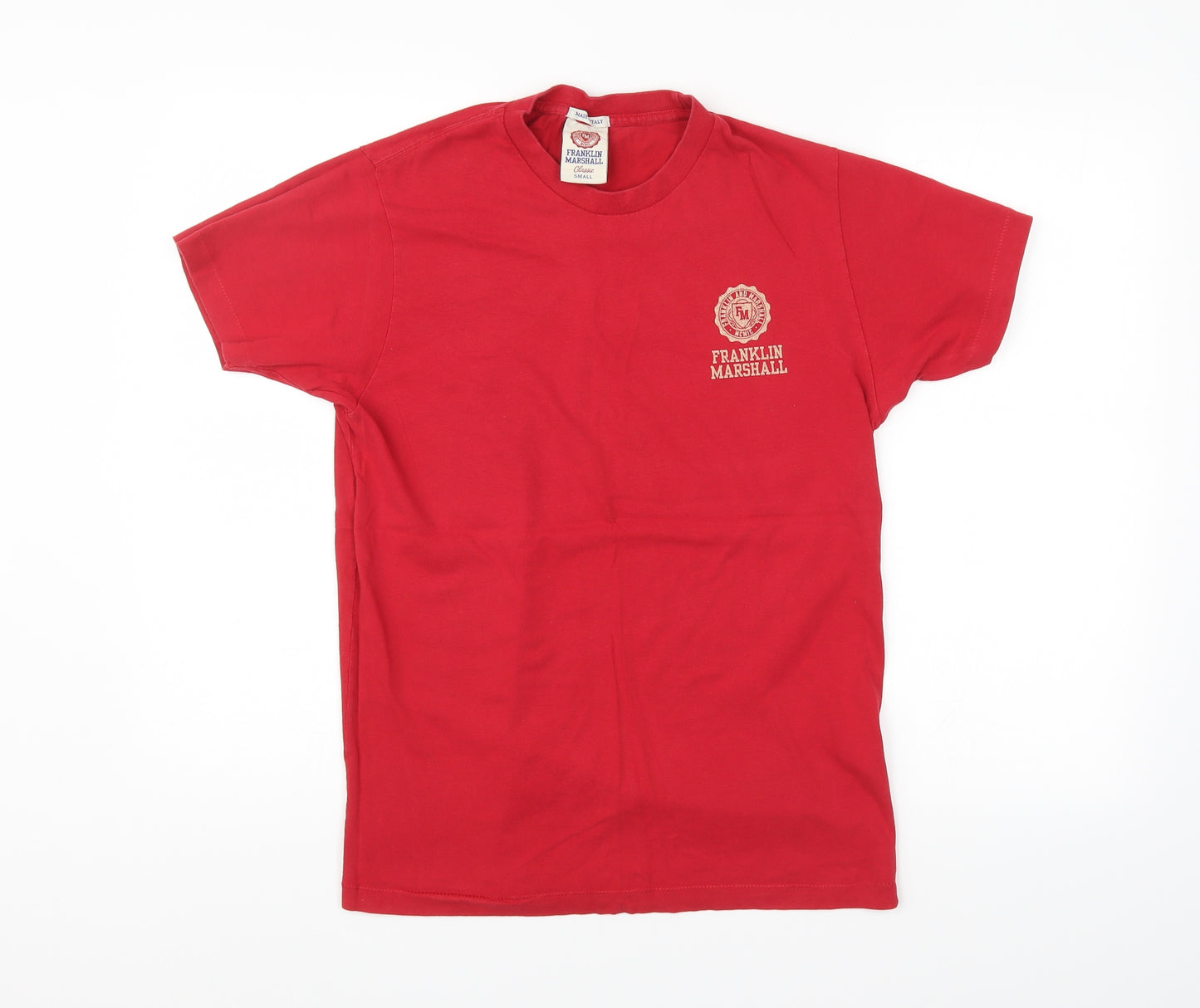 Franklin Marshall Mens Red    T-Shirt Size S