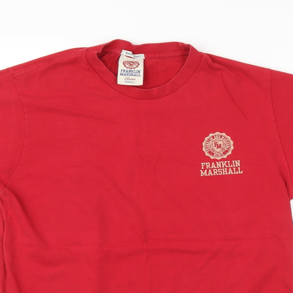 Franklin Marshall Mens Red    T-Shirt Size S