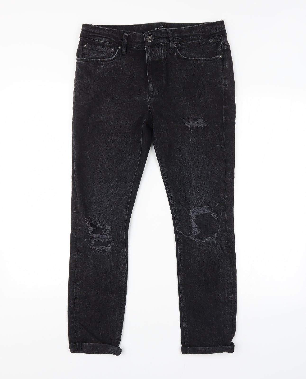 River Island Mens Black   Skinny Jeans Size 32 L30 in