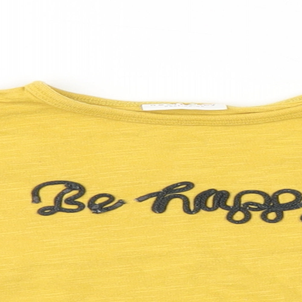 NEXT Baby Yellow   Basic T-Shirt Size 0-3 Months  - Be Happy