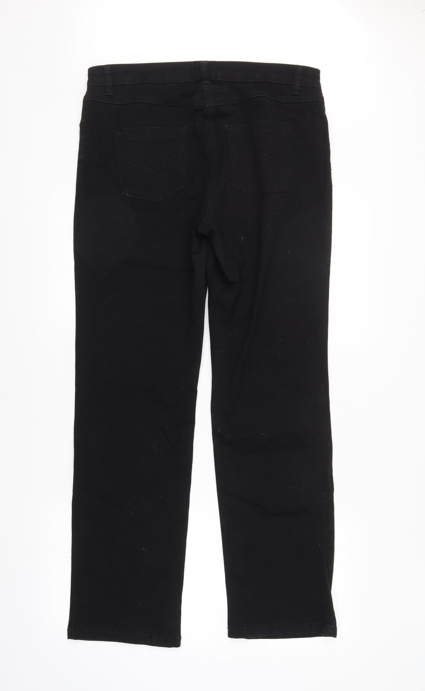 TU Womens Black   Straight Jeans Size 14 L32 in