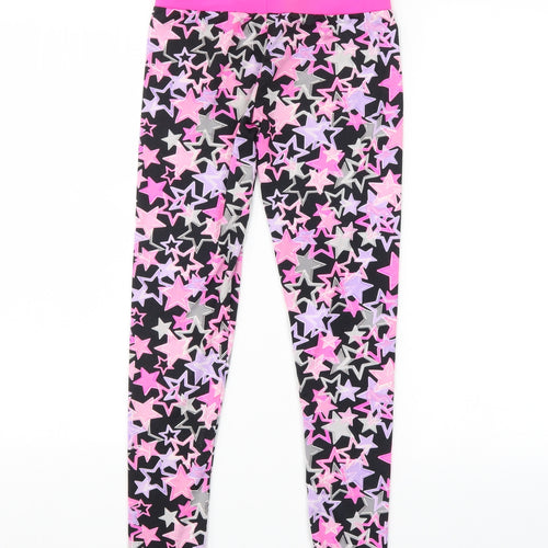 TU Girls Pink Geometric  Jogger Trousers Size 9 Years