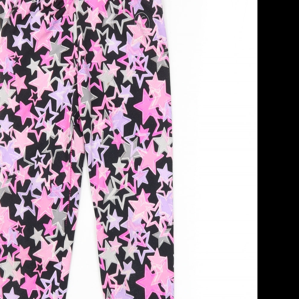 TU Girls Pink Geometric  Jogger Trousers Size 9 Years