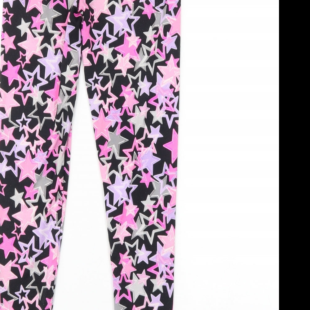TU Girls Pink Geometric  Jogger Trousers Size 9 Years