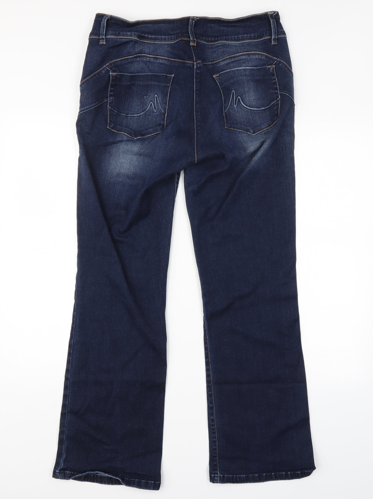 NEXT Womens Blue   Bootcut Jeans Size 18 L32 in