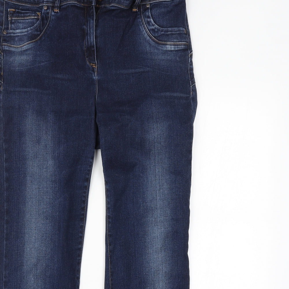 NEXT Womens Blue   Bootcut Jeans Size 18 L32 in