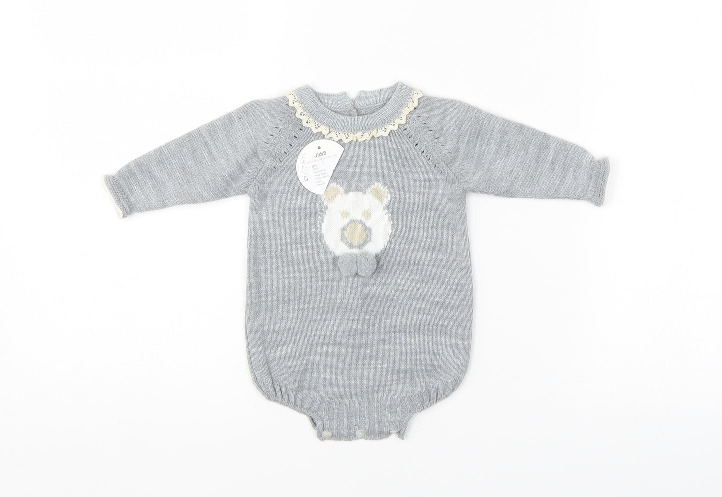 Preworn Baby Grey   Pullover Jumper Size 0-3 Months