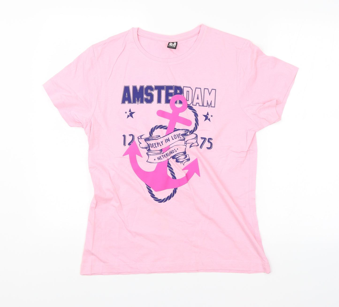 Roly Womens Pink   Basic T-Shirt Size XL  - Amsterdam