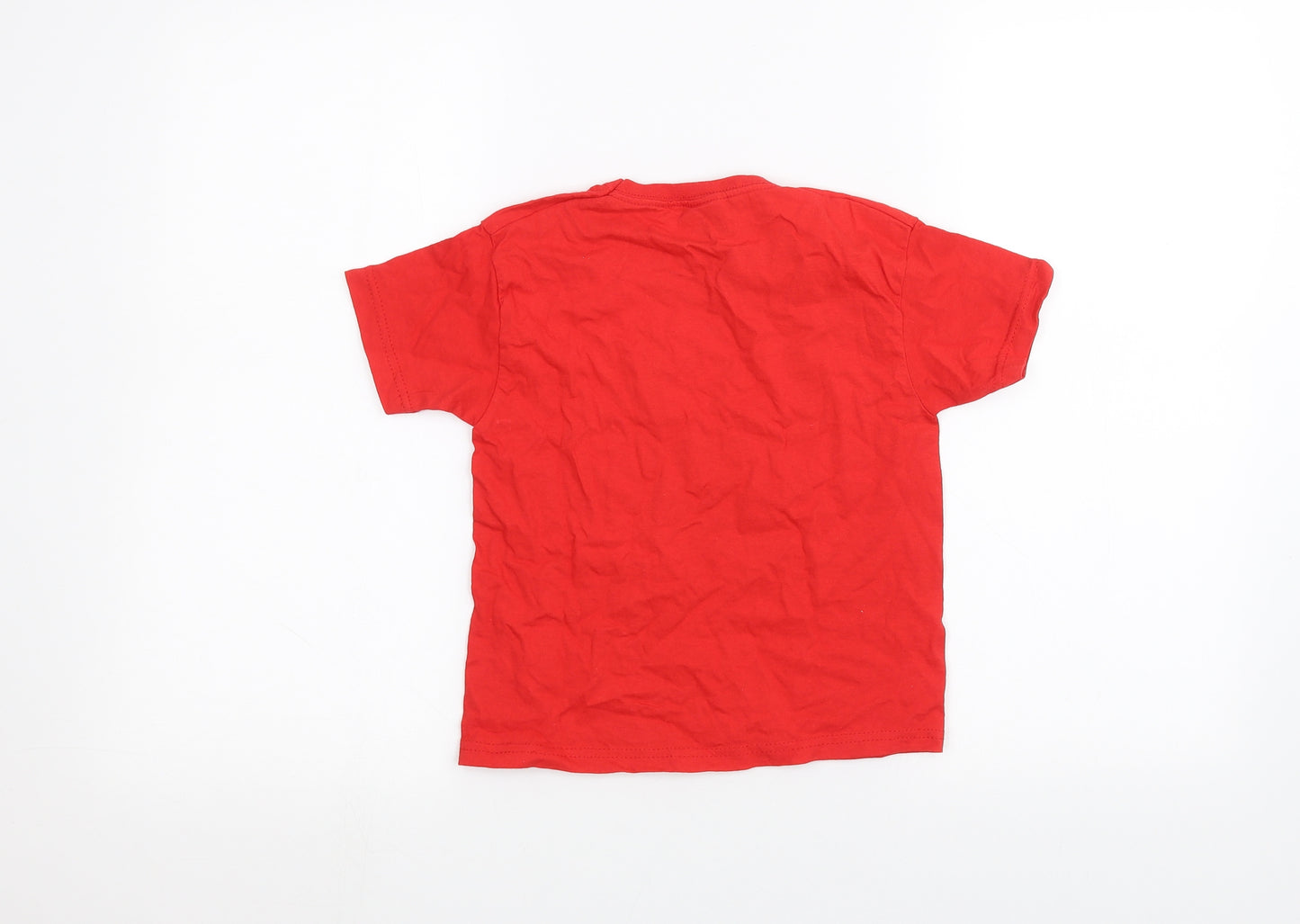 Fruit of the Loom Boys Red   Basic T-Shirt Size 3-4 Years