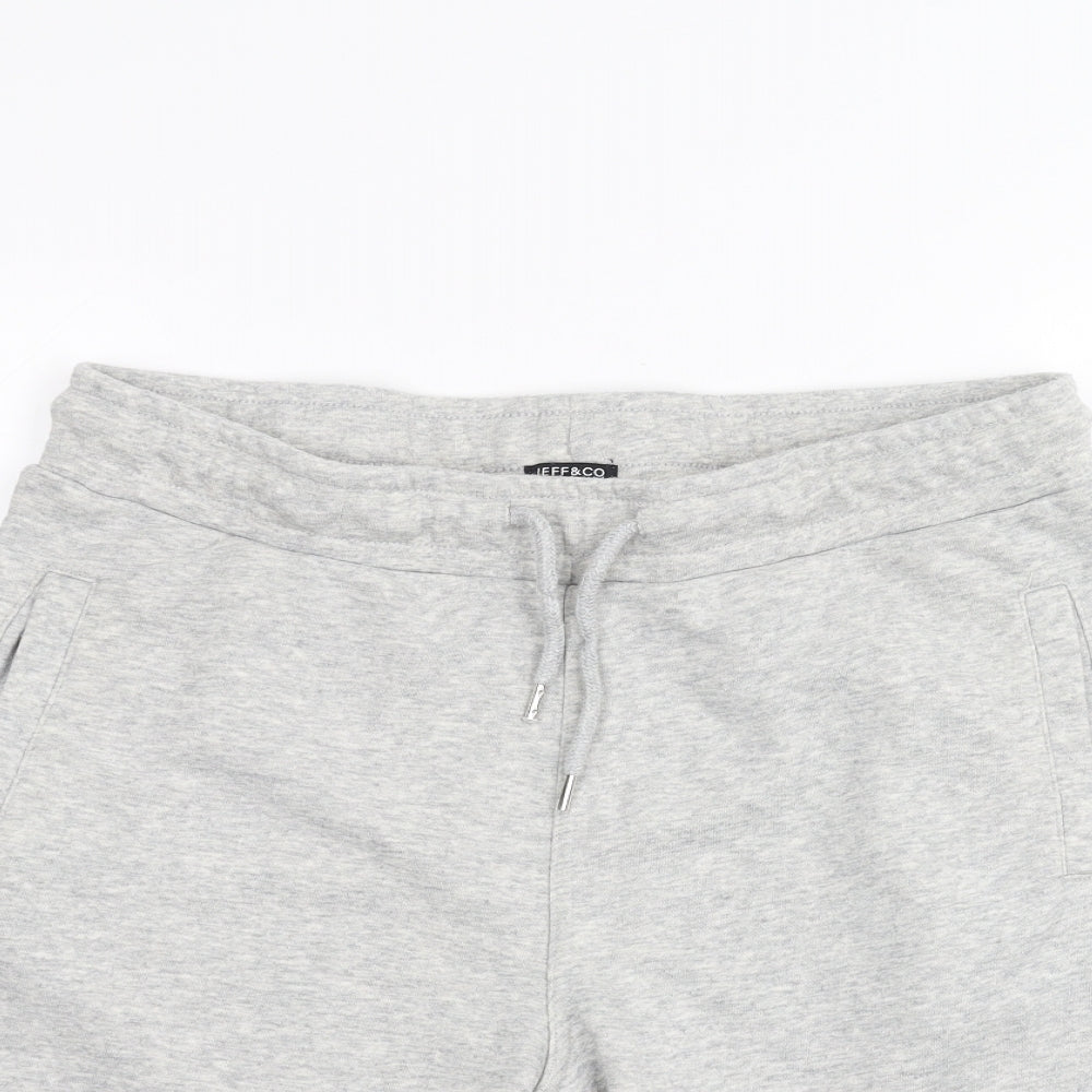Jeff & co Mens Grey   Sweat Shorts Size M