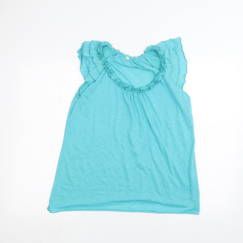 Preworn Womens Blue   Basic T-Shirt Size M