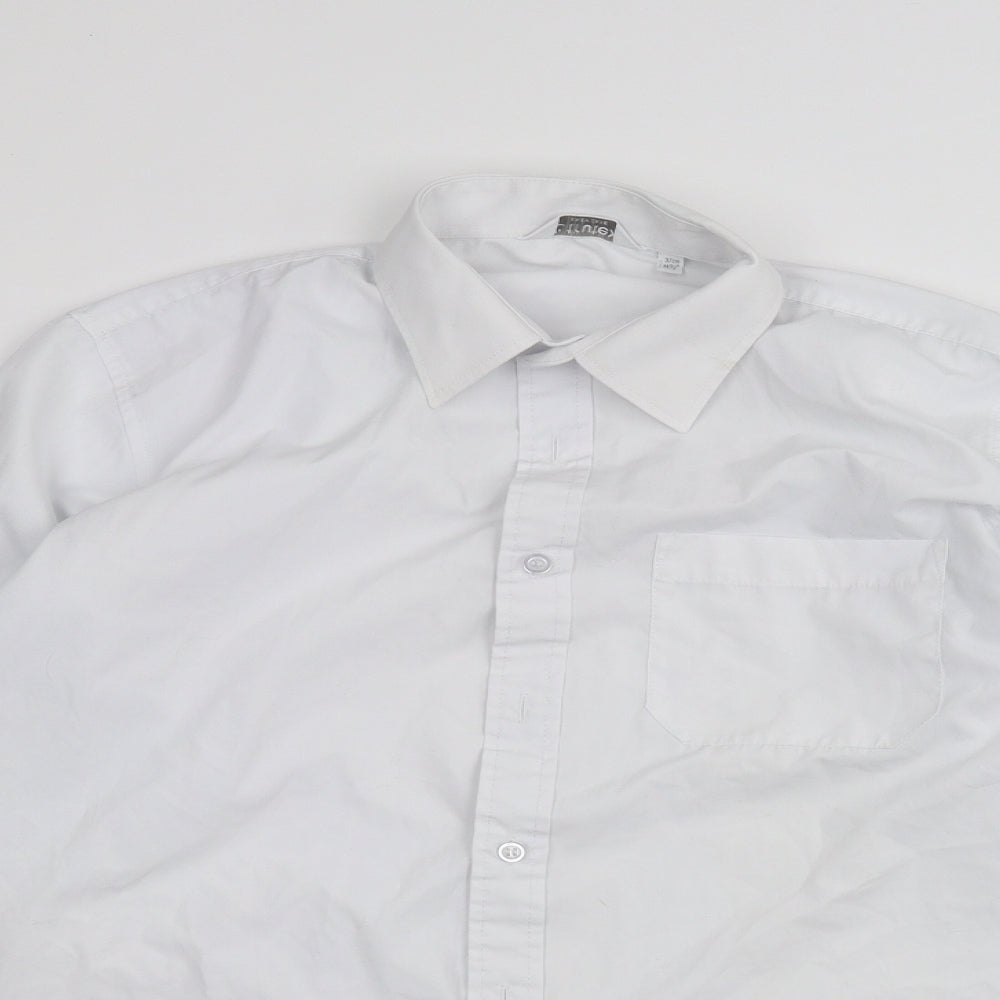 Truetex Mens White    Dress Shirt Size 14.5