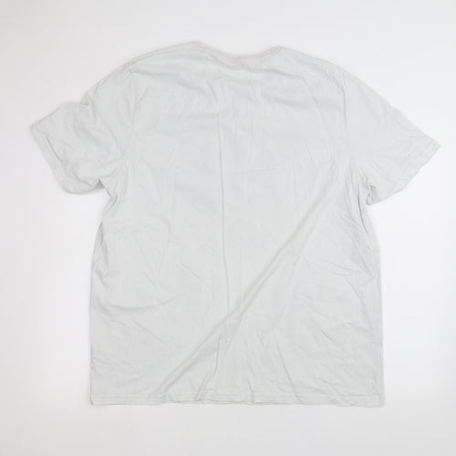 Easy Mens White    T-Shirt Size 3XL