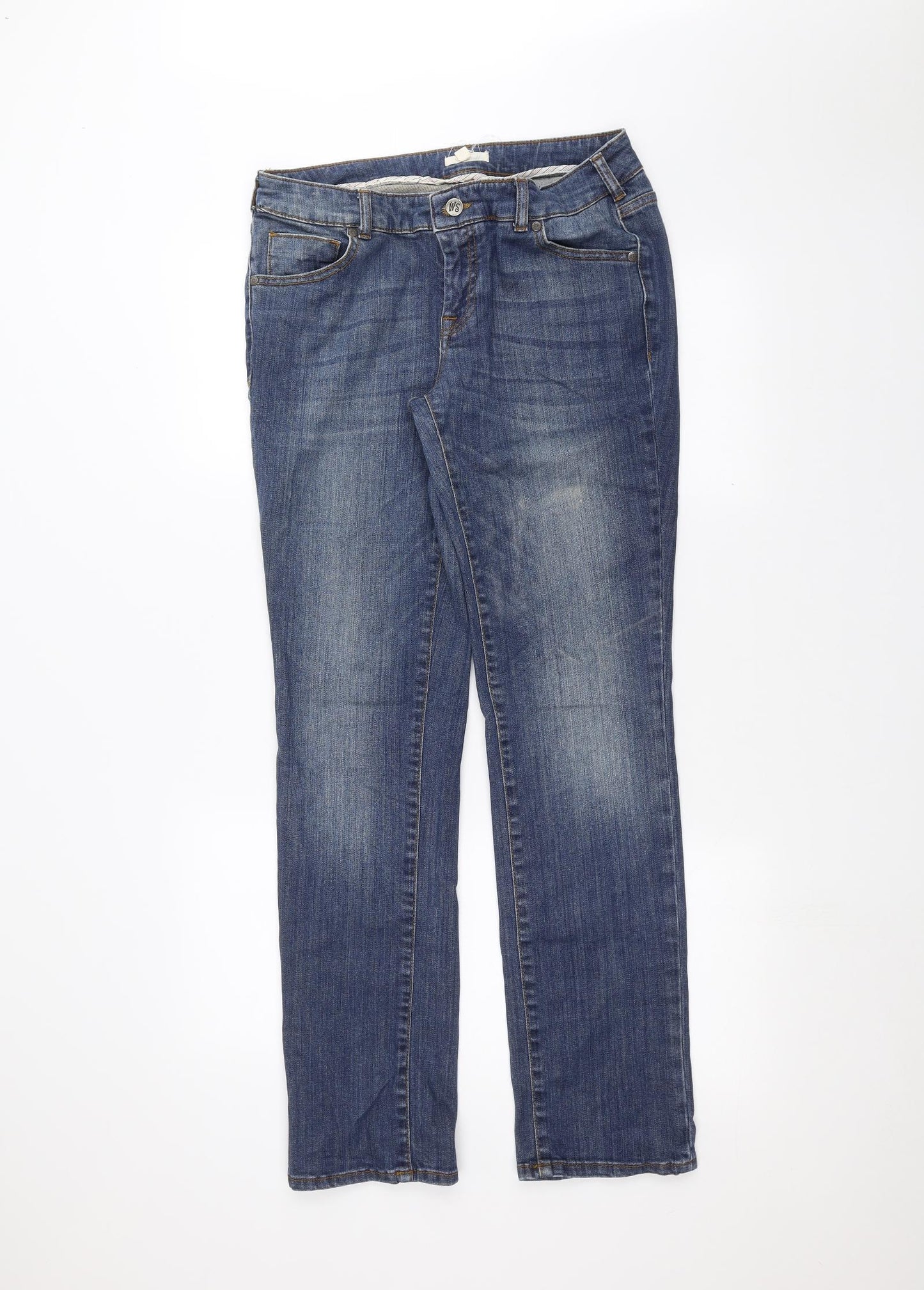 White Stuff Womens Blue   Skinny Jeans Size 12 L30 in