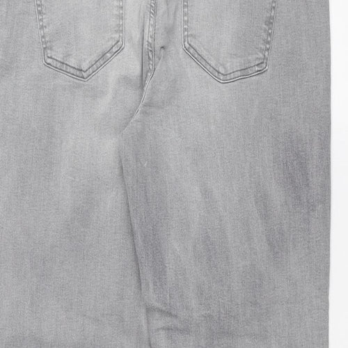 Marks and Spencer Womens Grey   Straight Jeans Size 18 L28 in