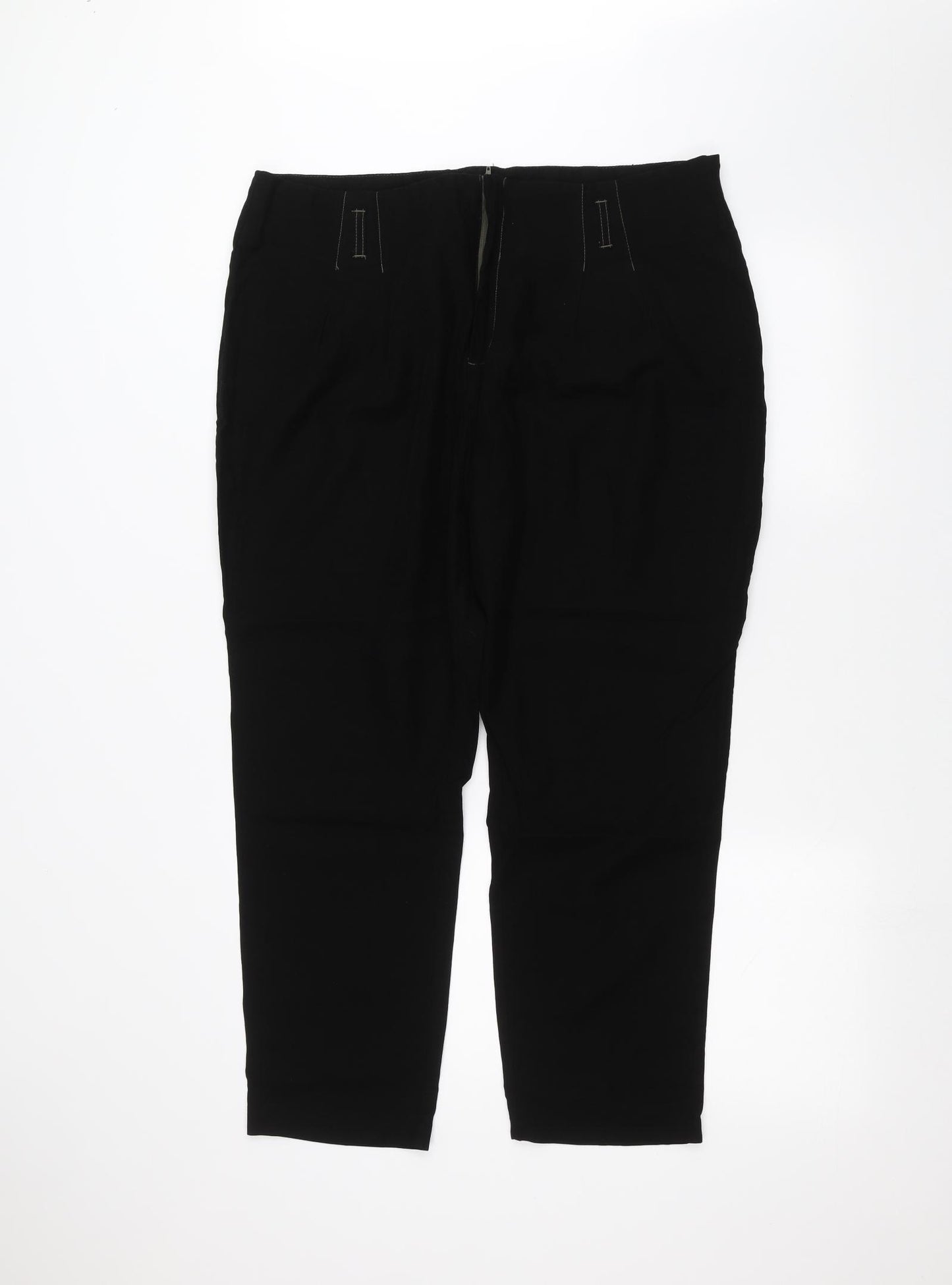 Wallis Womens Black   Trousers  Size 18 L26 in