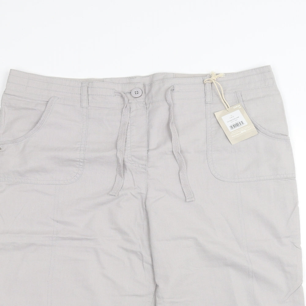 BHS Womens Grey   Bermuda Shorts Size 16
