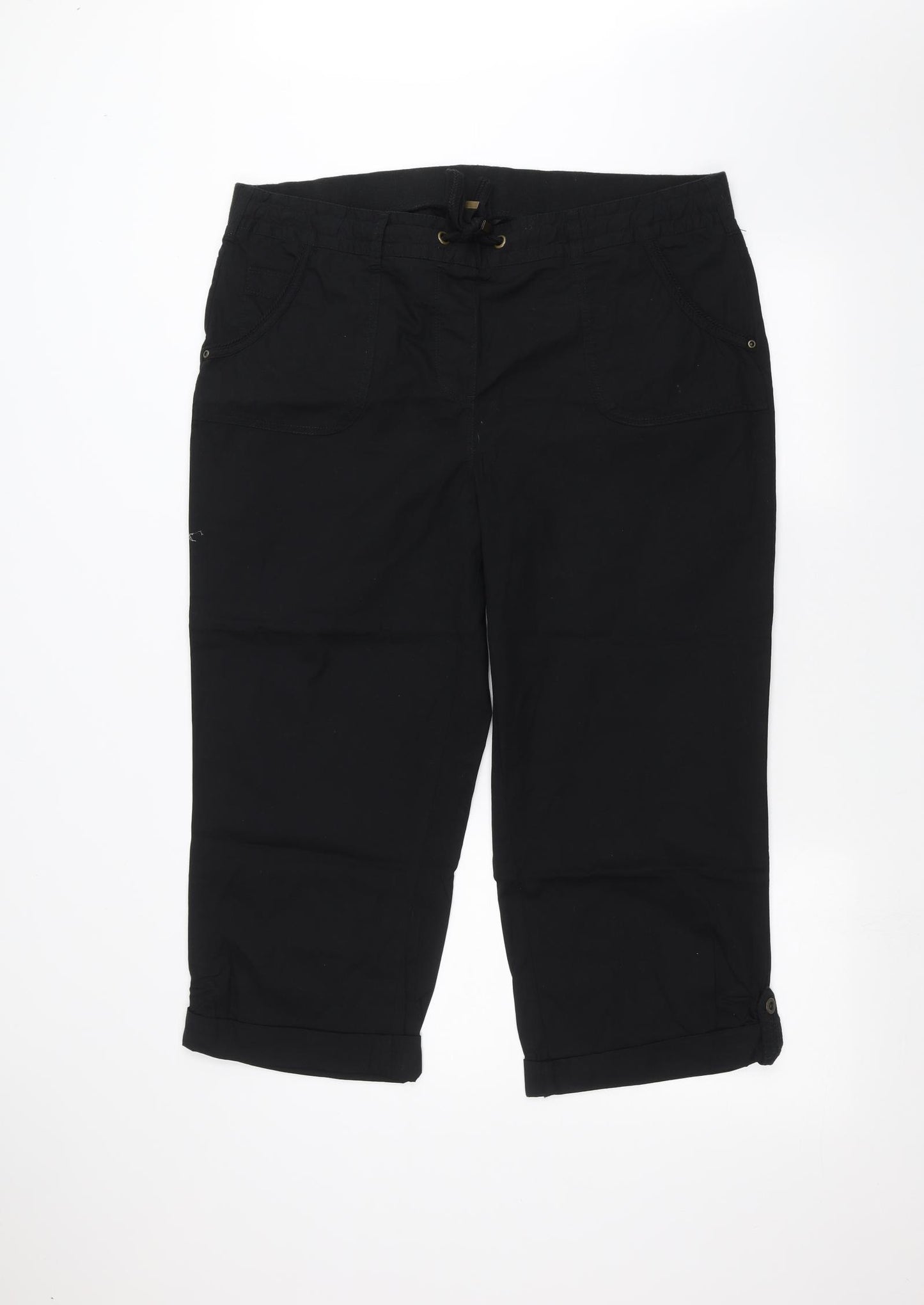 George Womens Black   Trousers  Size 18 L21 in