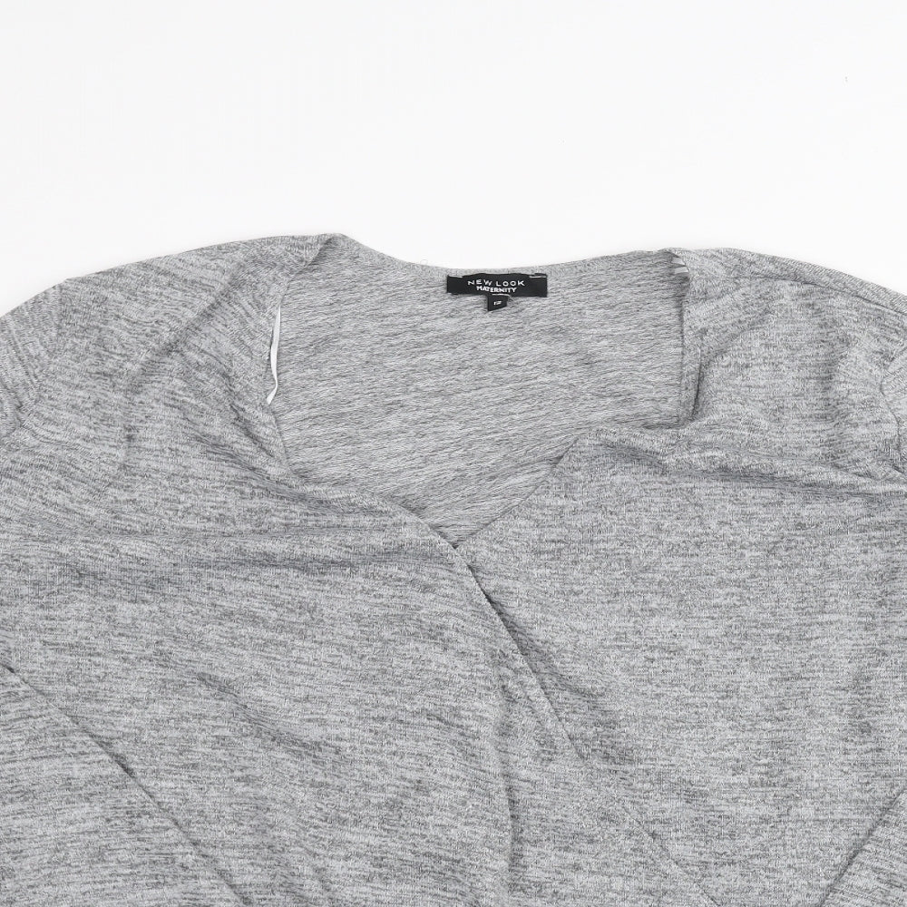 New Look Womens Grey   Basic Blouse Size 12