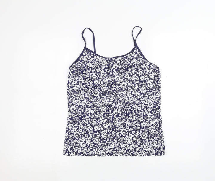 Dorothy Perkins Womens Blue Floral Basic Blouse Size 12