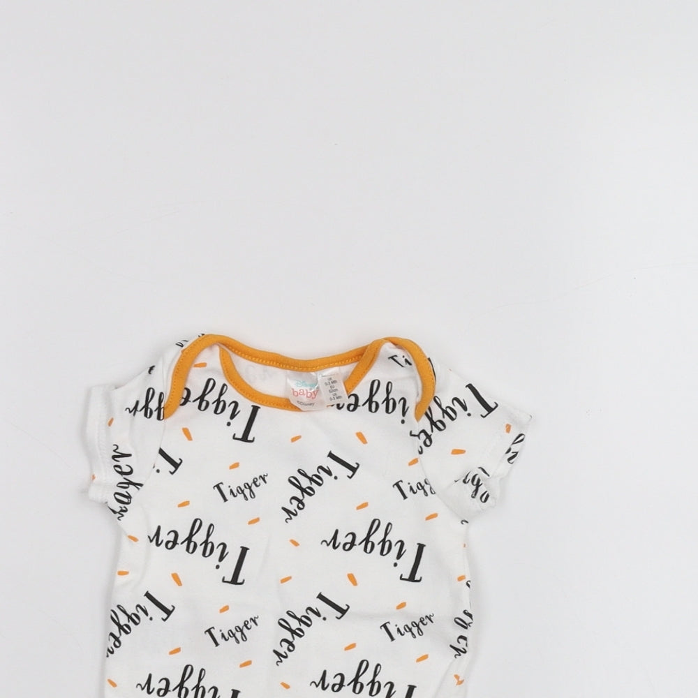 dinsey Baby White   Babygrow One-Piece Size 0-3 Months