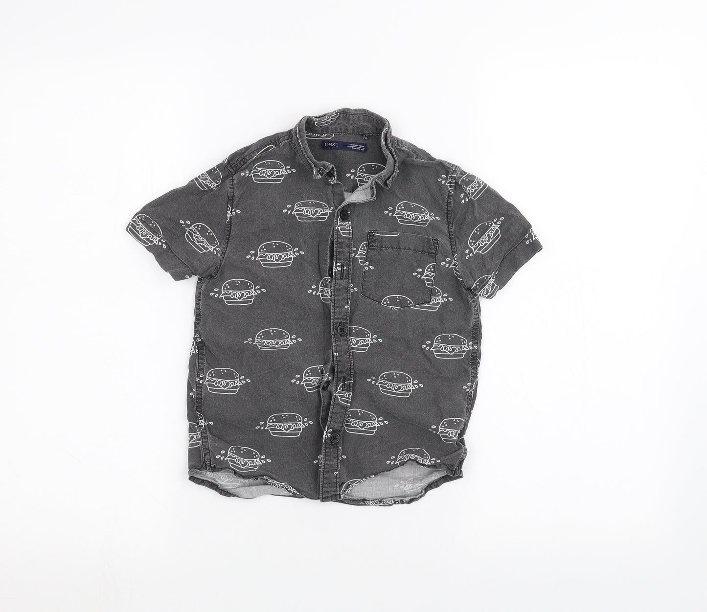 NEXT Boys Black   Basic Button-Up Size 6 Years